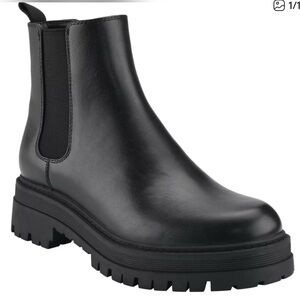 Black Marc Fisher Black Pietro Lug Chelsea Boots